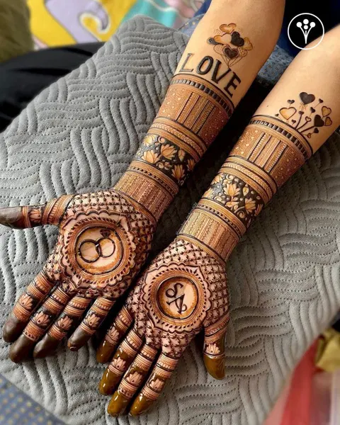 arabic bridal figure front hand mehndi design