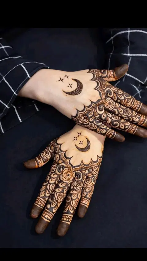 jaal finger mehndi design