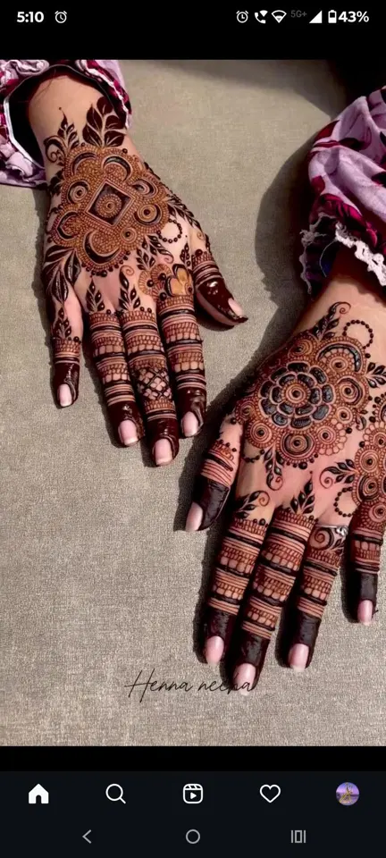aesthetic bridal jaal back hand mehndi design