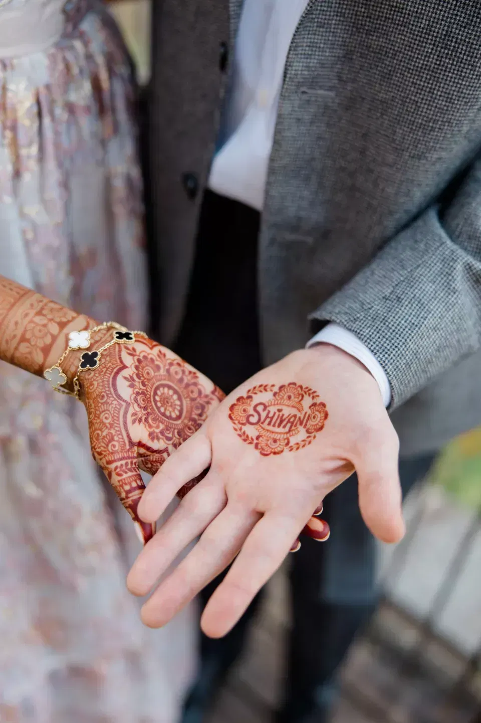 Bridal Indian Finger Mehndi Design with Deity and Figures