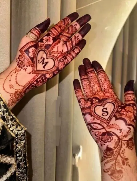 bridal stylish figure finger mehndi design