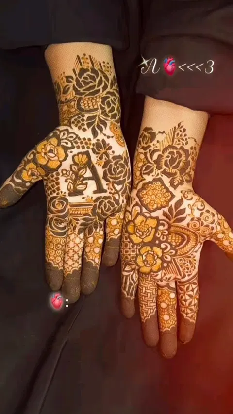 bridal stylish figure full hand mehndi design