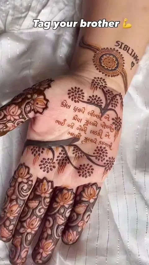 bridal figure finger mehndi design