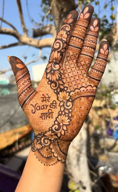 full hand mehndi design