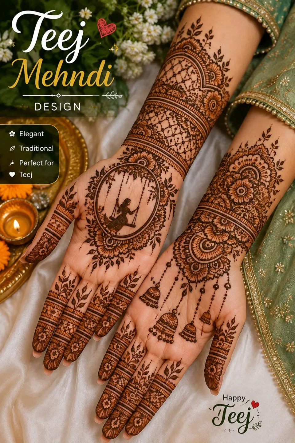 Indian Royal Foot Mehndi Design