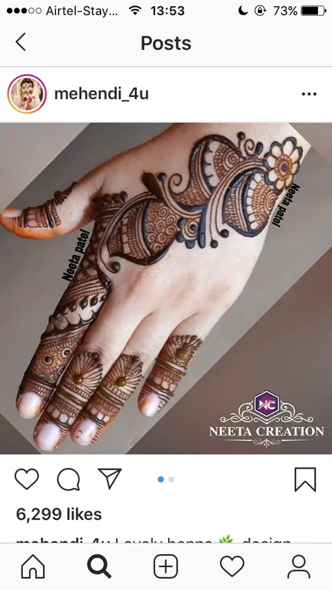 aesthetic bridal jaal back hand mehndi design