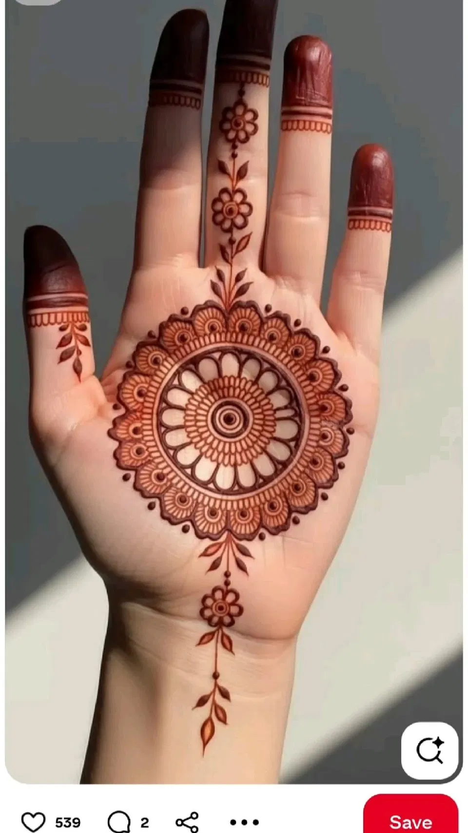 Arabic Bridal Front Hand Mehndi Design with Gol Tikki and Flowers for Sawan (11)