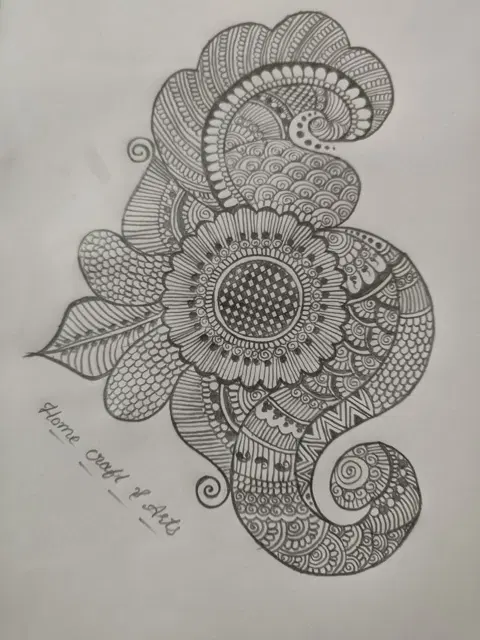flower mehndi design