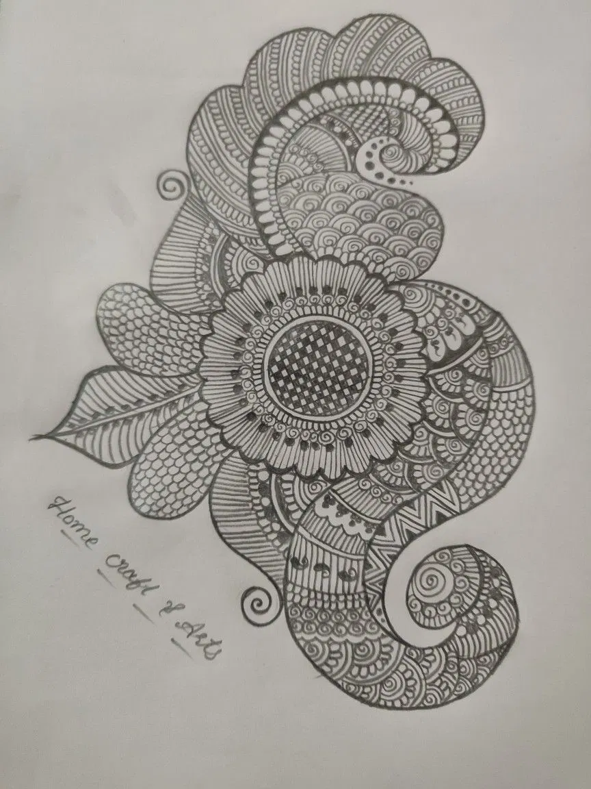 Mehndi Design with Flowers (4)