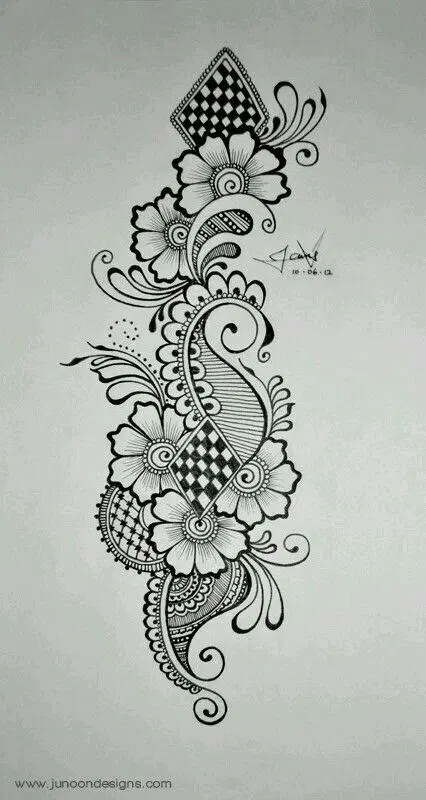 circle mehndi design
