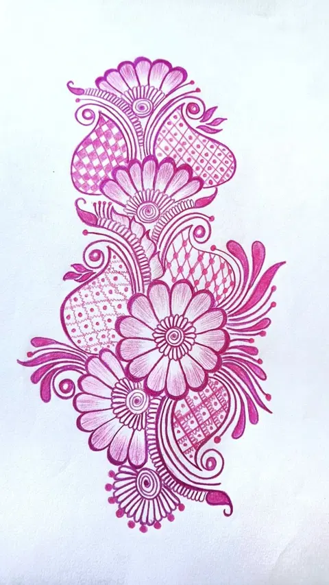 flower mehndi design