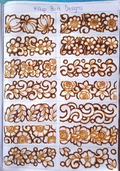 simple name front hand mehndi design