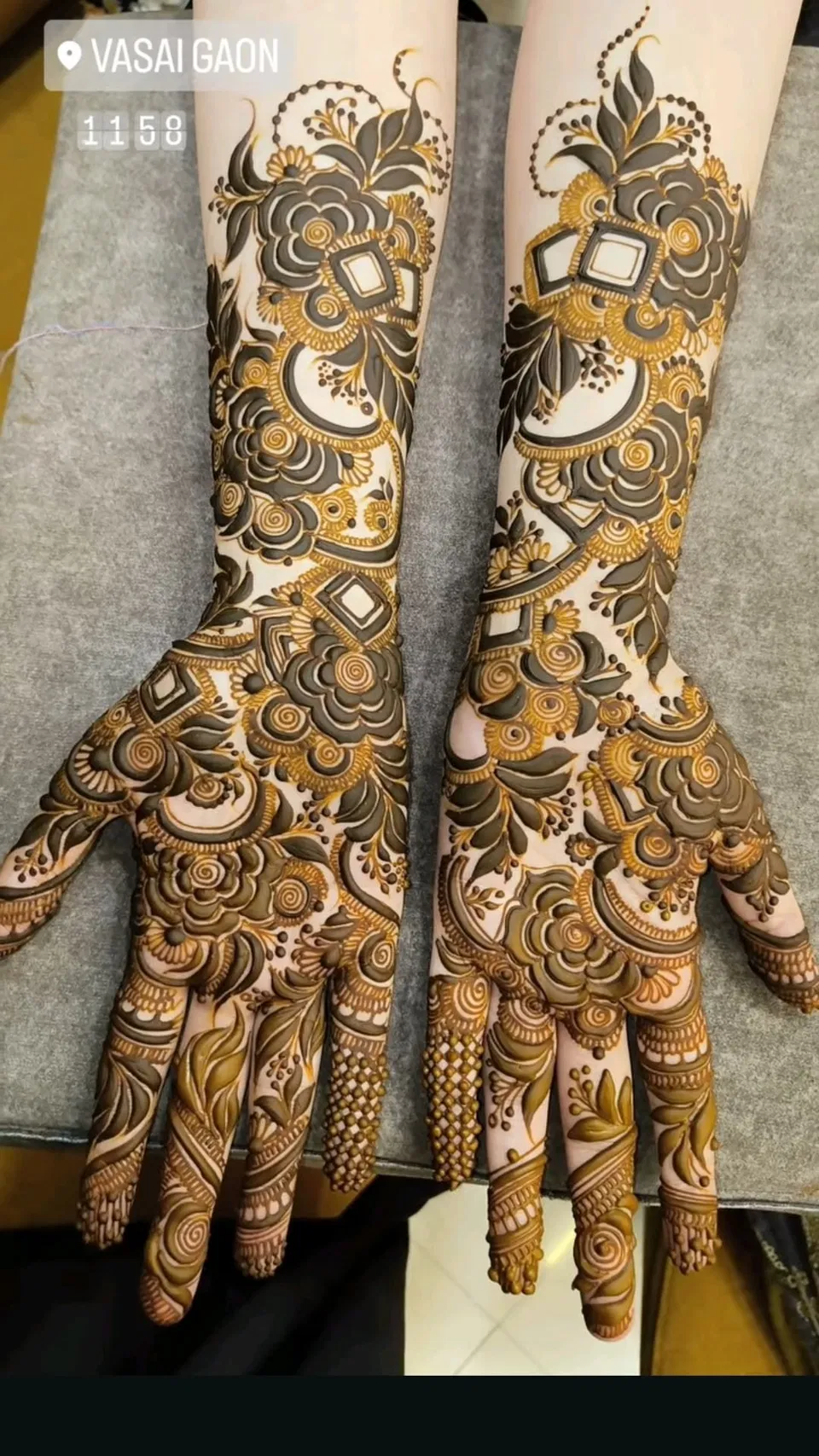 Heavy Dubai Stylish Front Hand Mehndi Design (2)