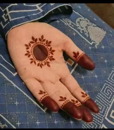 aesthetic arabic bel back hand mehndi design