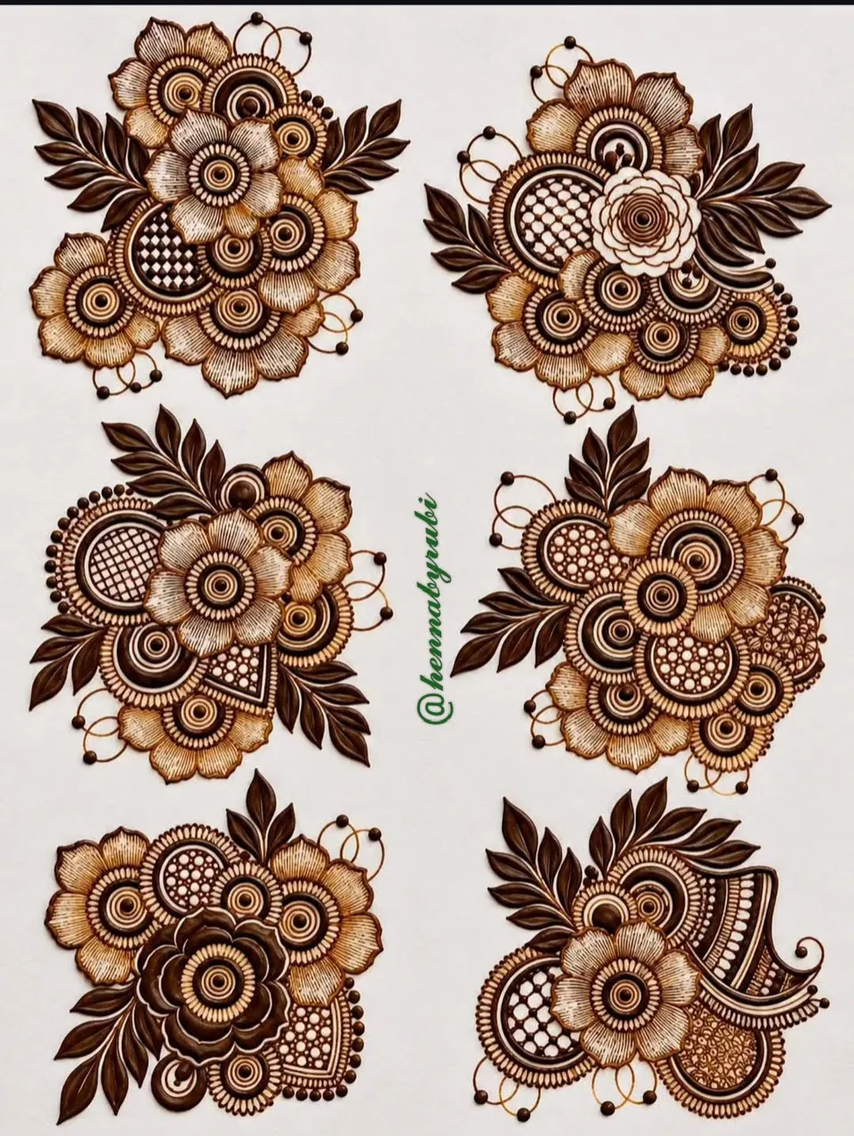 Heavy Mehndi Design with Flowers and Jaal
