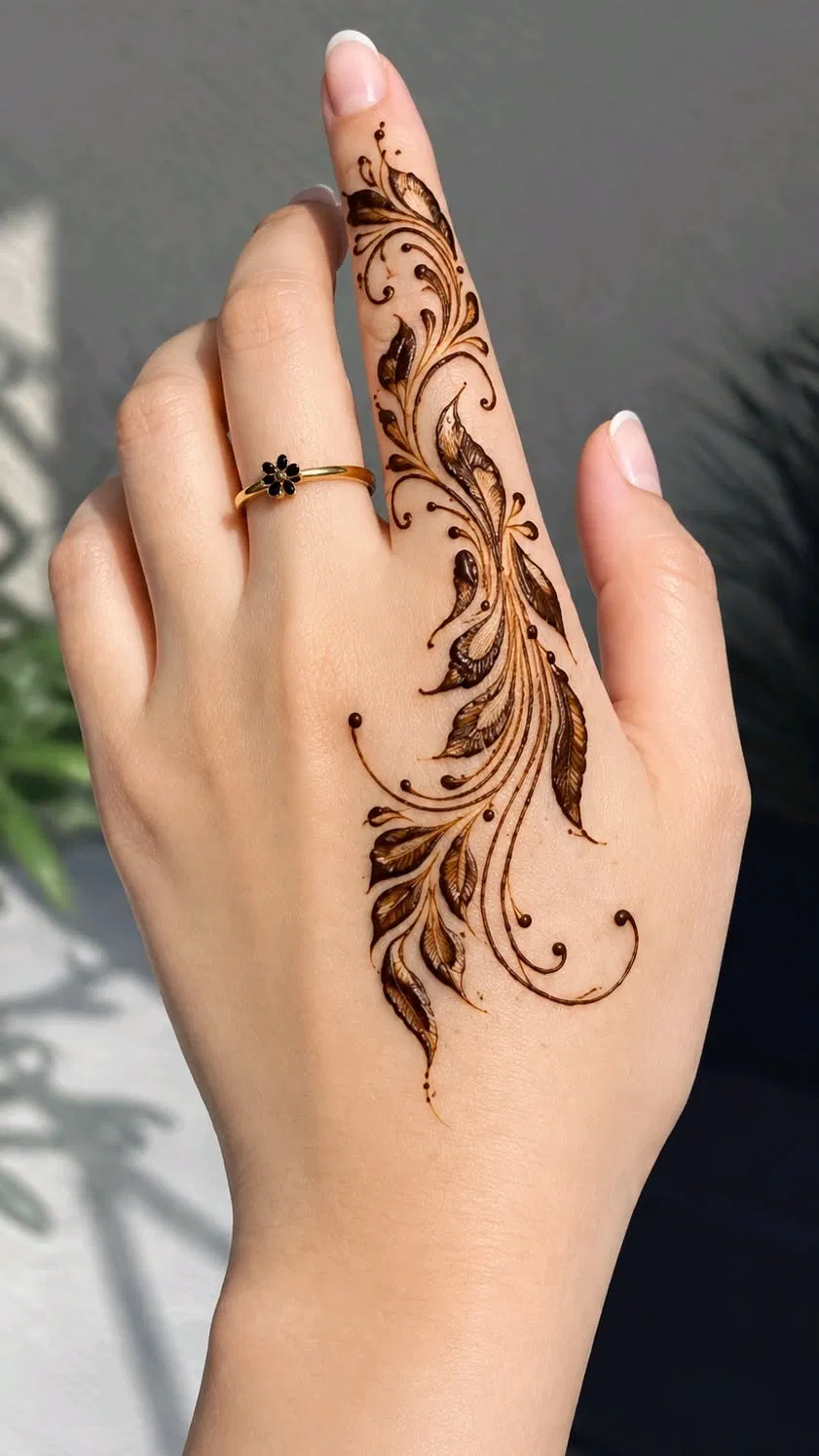 Arabic Simple Back Hand Mehndi Design (21)