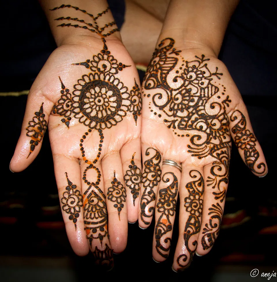 Indian Full Hand Mehndi Design with Jaal