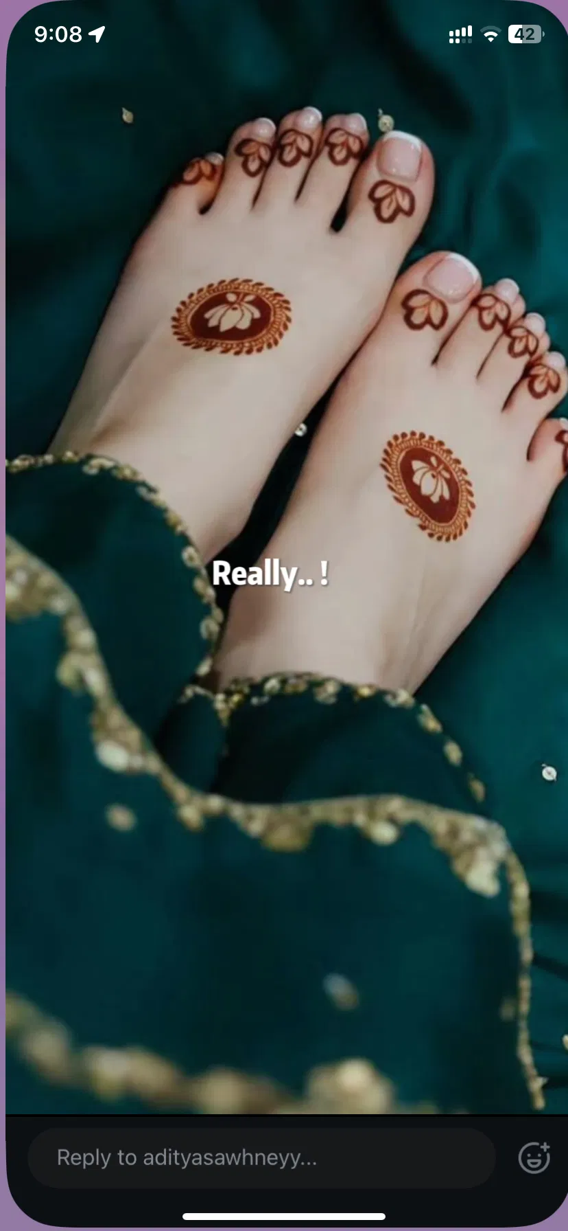 Pakistani Simple Foot Mehndi Design with Jaal (2)