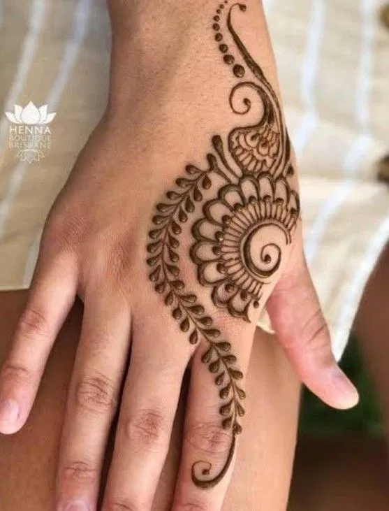 Aesthetic Arabic Arm Mehndi Design (9)