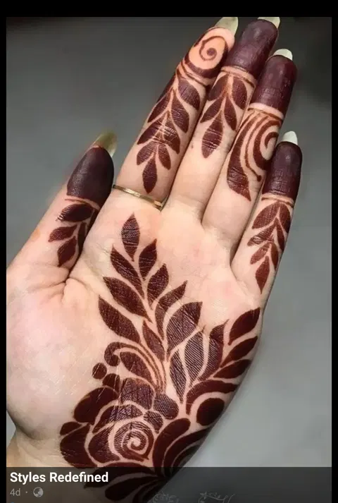 arabic dubai flower front hand mehndi design