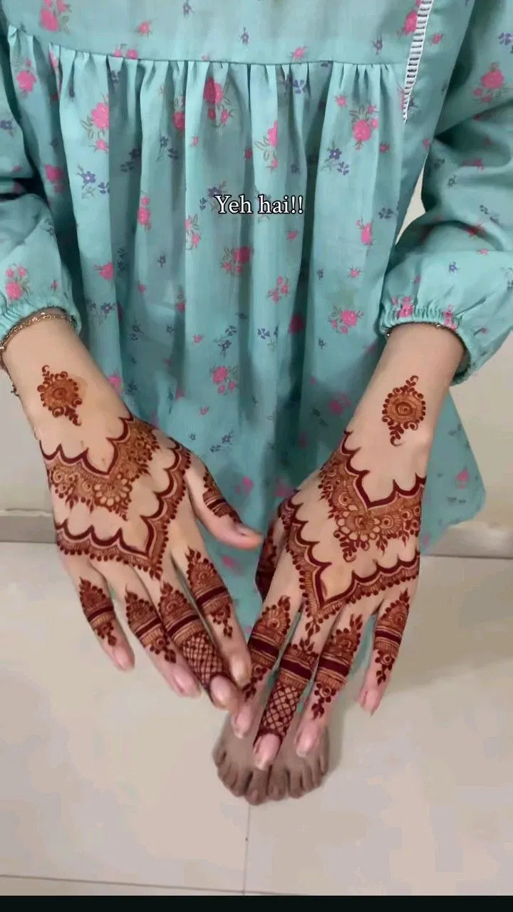 Bridal Pakistani Back Hand Mehndi Design for Eid (3)