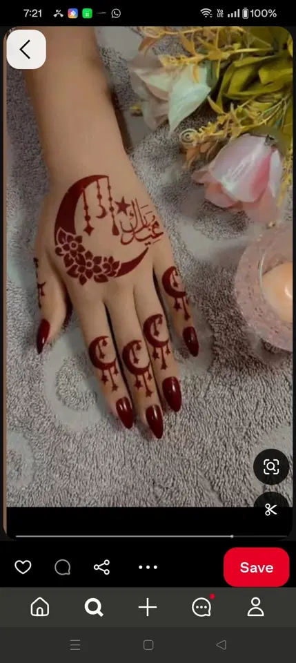 simple jaal back hand mehndi design