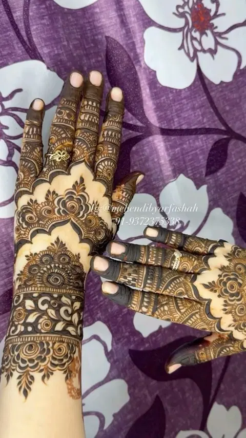 dubai pakistani back hand mehndi design
