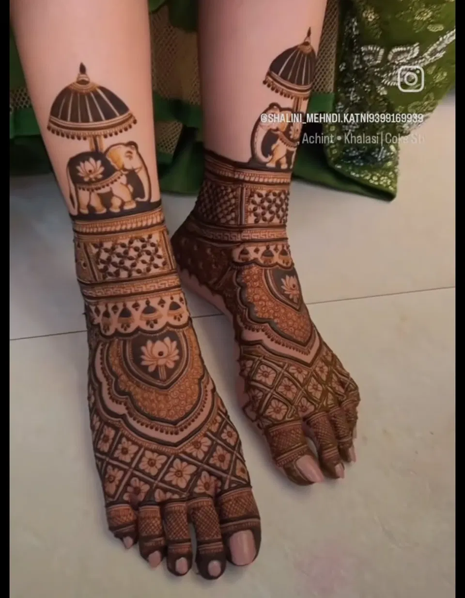 Bridal Royal Back Hand Mehndi Design with Figures (5)