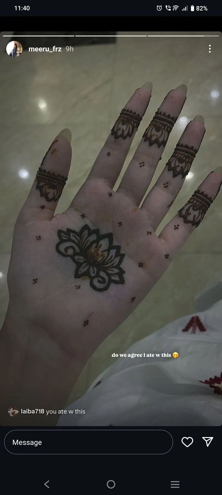 Aesthetic Minimal Front Hand Mehndi Design with Flowers and Lotus for Diwali (5)