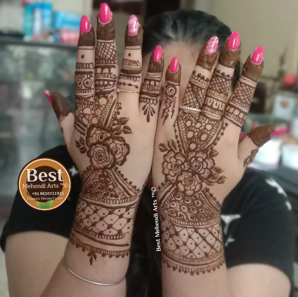 Royal Stylish Back Hand Mehndi Design for Raksha Bandhan