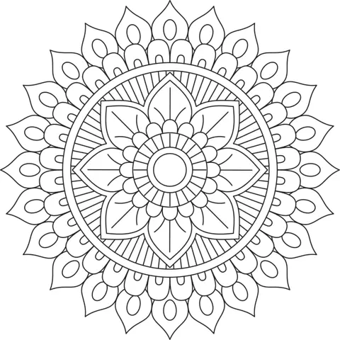 simple circle mehndi design