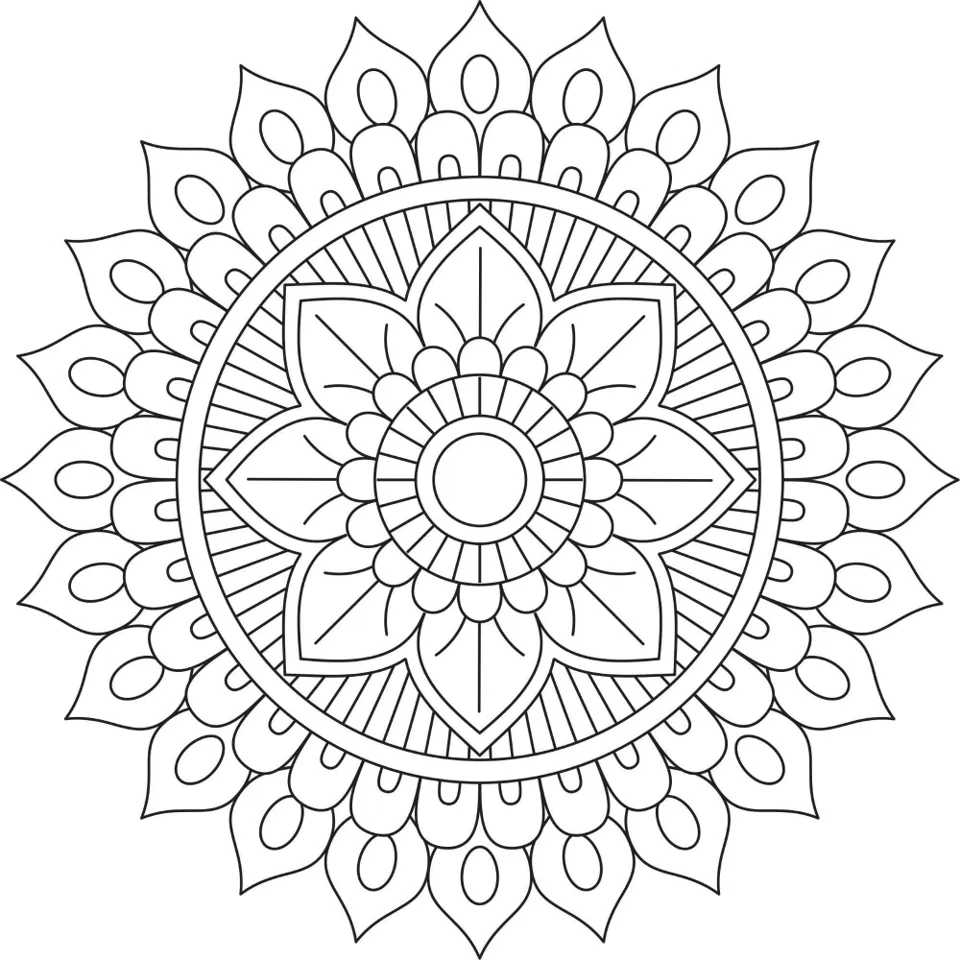 Simple Mehndi Design with Gol Tikki, Flowers and Lotus (6)