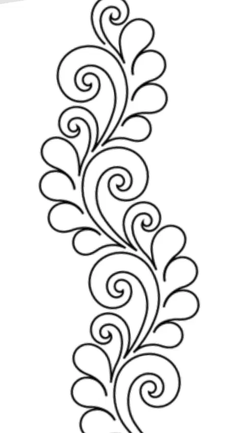simple flower mehndi design
