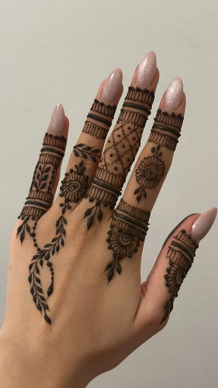 Minimal Simple Back Hand Mehndi Design for Eid (2)
