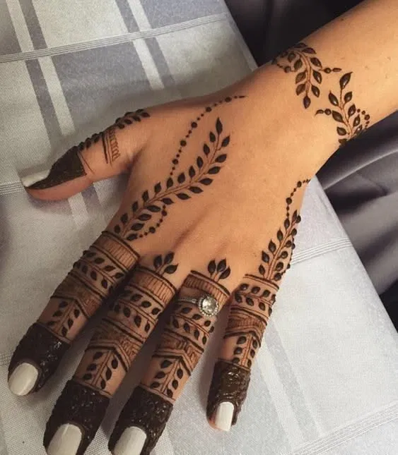 Aesthetic Arabic Arm Mehndi Design (2)