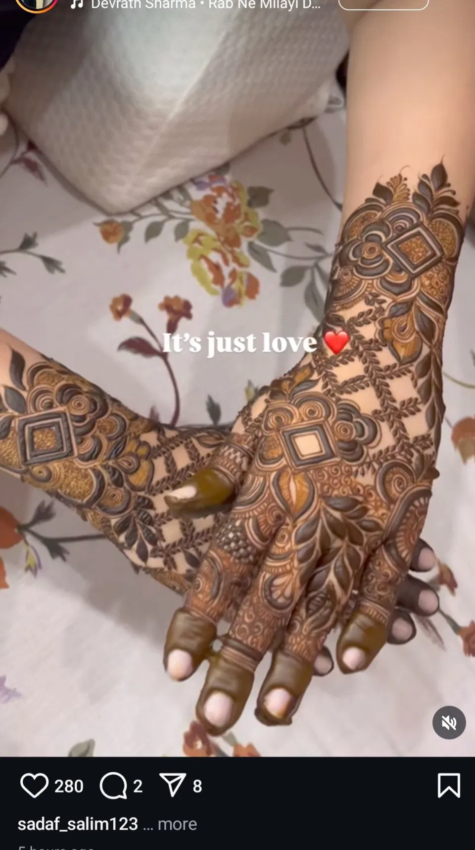 Bridal Dubai Back Hand Mehndi Design with Figures and Hearts