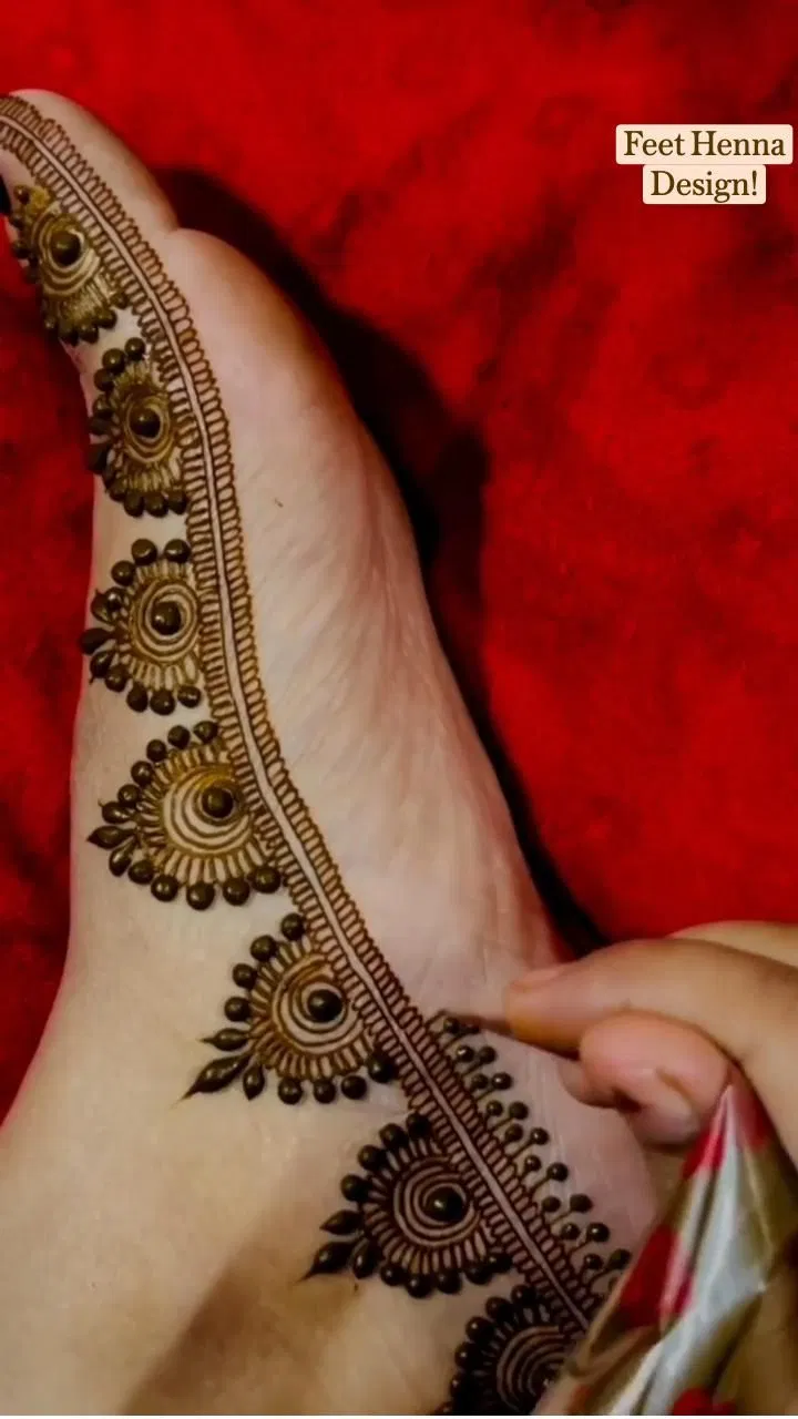 Arabic Bridal Foot Mehndi Design (7)