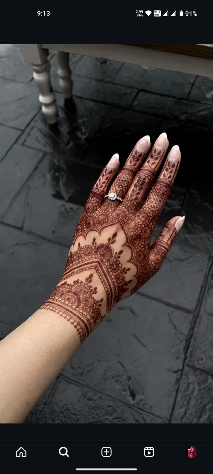 Bridal Royal Back Hand Mehndi Design for Eid (2)
