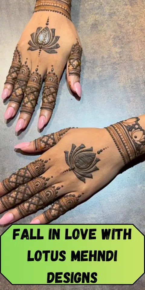 aesthetic bridal circle back hand mehndi design