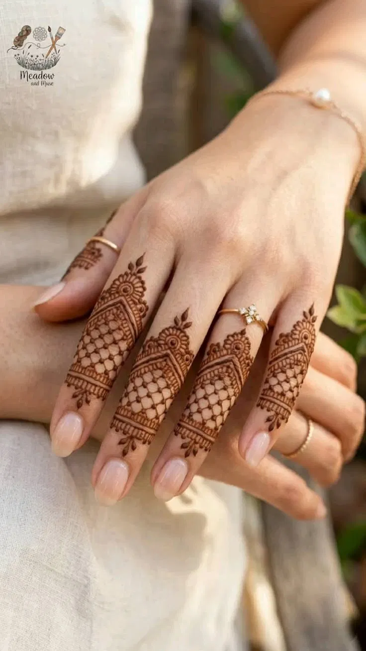 Minimal Simple Back Hand Mehndi Design for Eid (3)