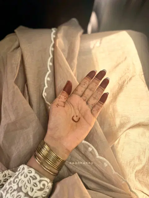 arabic simple name mehndi design