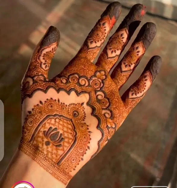 Aesthetic Arabic Finger Mehndi Design (9)