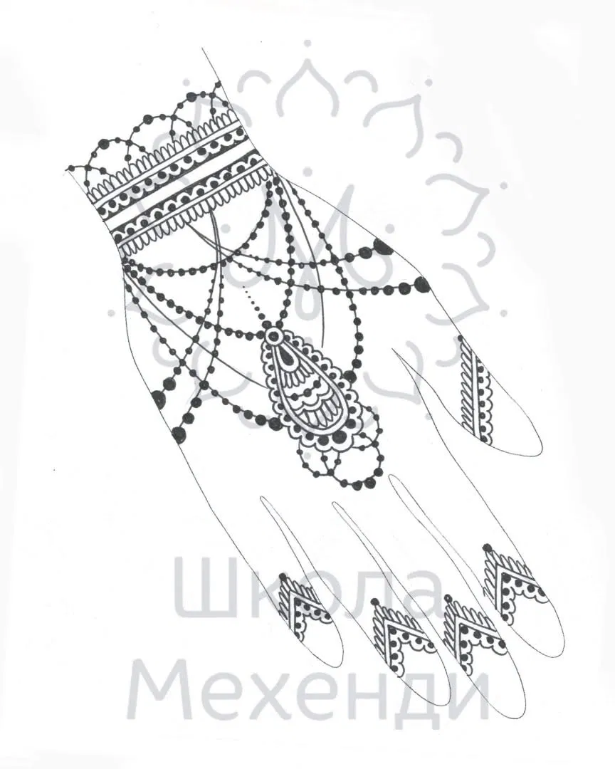 Mehndi Design with Gol Tikki (8)