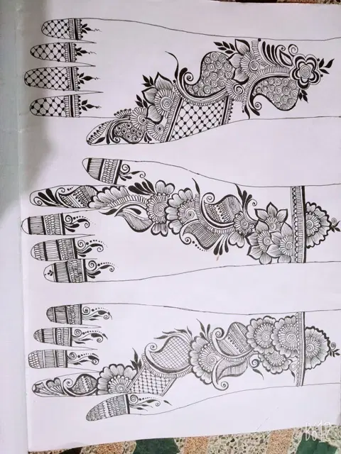 full hand mehndi design