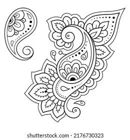 indian simple flower mehndi design