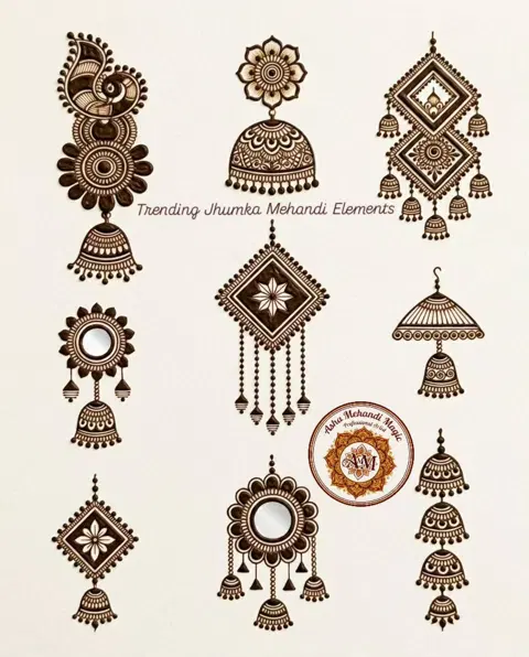 bridal stylish circle front hand mehndi design
