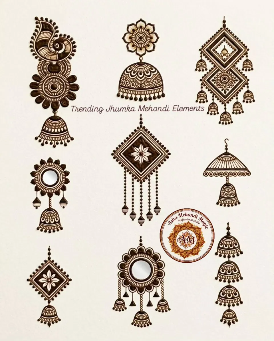 Bridal Stylish Front Hand Mehndi Design with Gol Tikki (5)