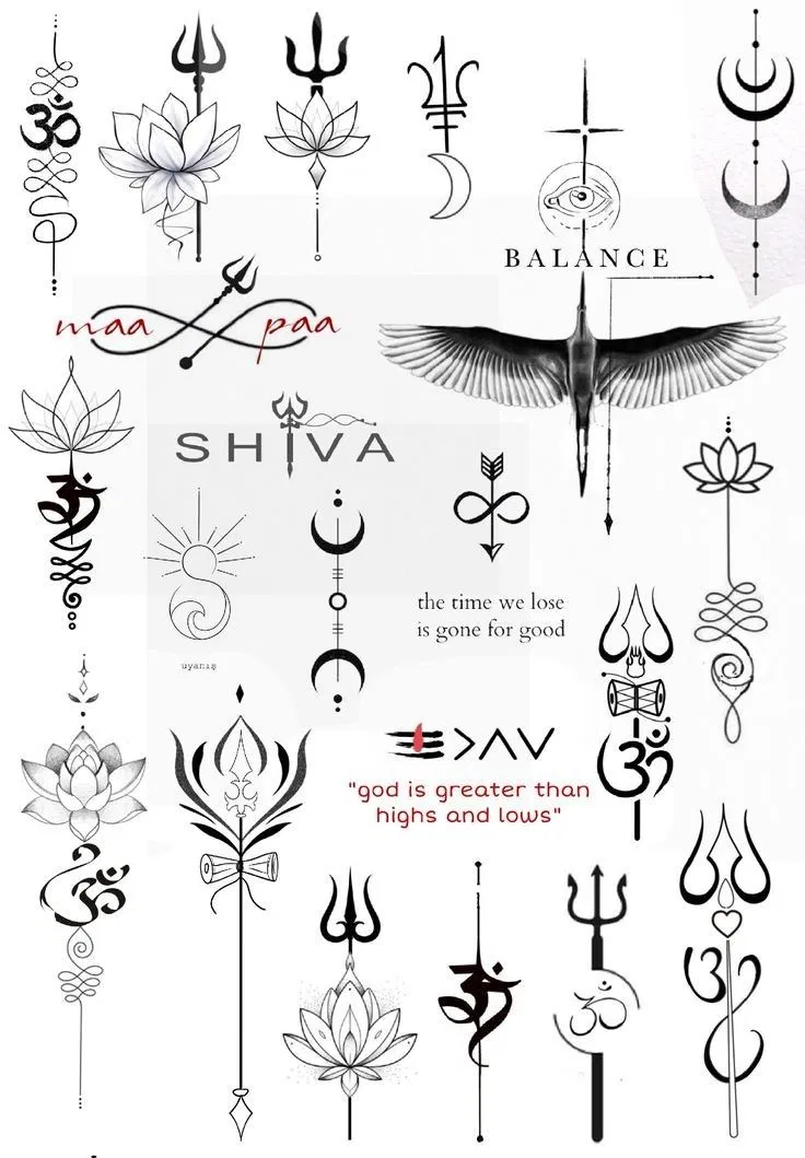 Simple Mehndi Design with Gol Tikki, Deity and Figures