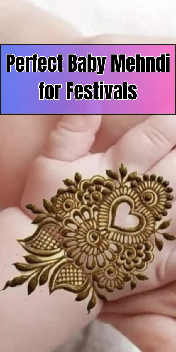 Front Hand Mehndi Design with Hearts and Peacock