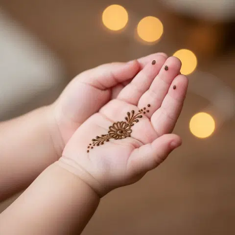 simple foot mehndi design